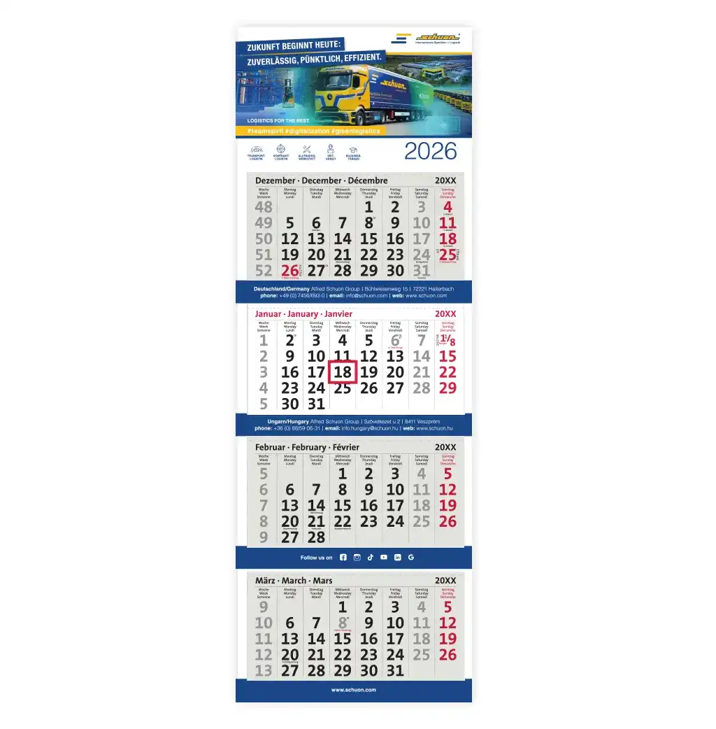 Wand- und Tischlkalender 2026